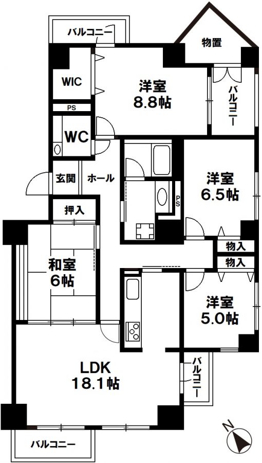 シーアイマンション須磨エクシード　神戸市須磨区北落合6丁目の図面